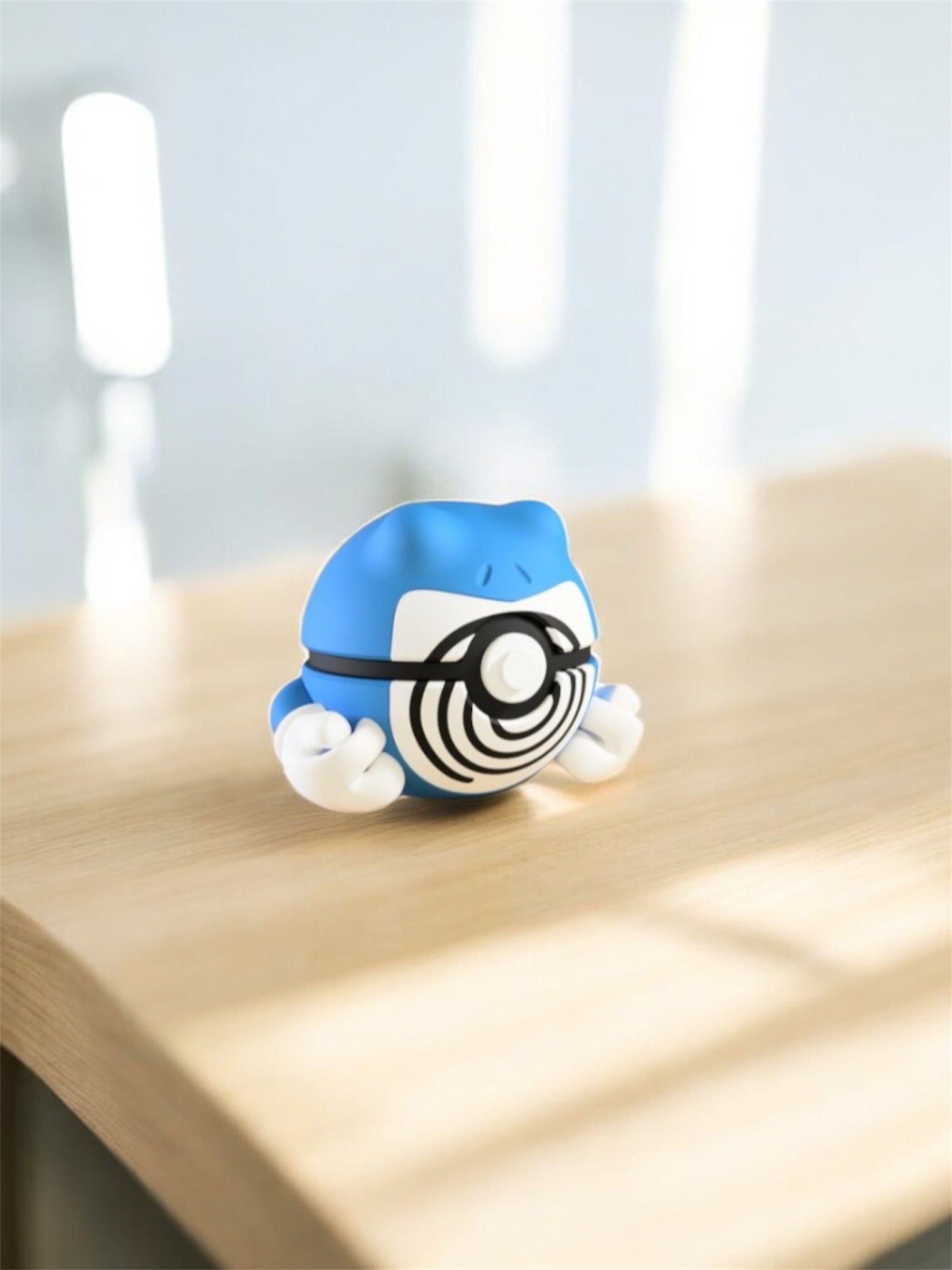 Pokemon Character Design - 3D Printed Pokeball - Poliwrath - Unique Display Collectible