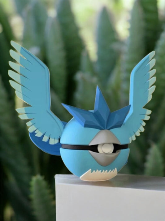 Pokemon Character Design - 3D Printed Pokeball - Articuno - Unique Display Collectable