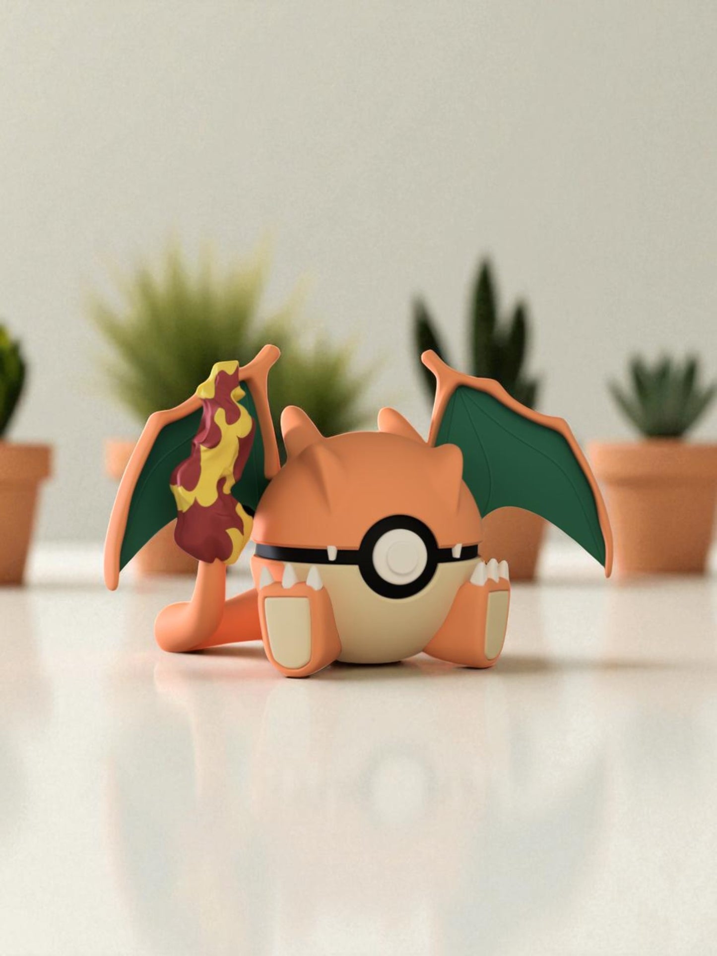 Pokemon Character Design 3D Printed Pokeball - Charizard - Unique Display Collectable