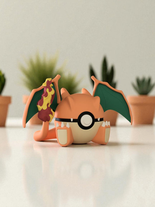 Pokemon Character Design 3D Printed Pokeball - Charizard - Unique Display Collectable