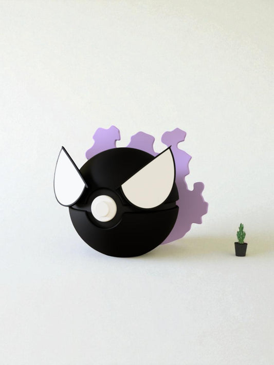 Pokemon Character Design 3D Printed Pokeball - Gastly - Unique Display Collectable