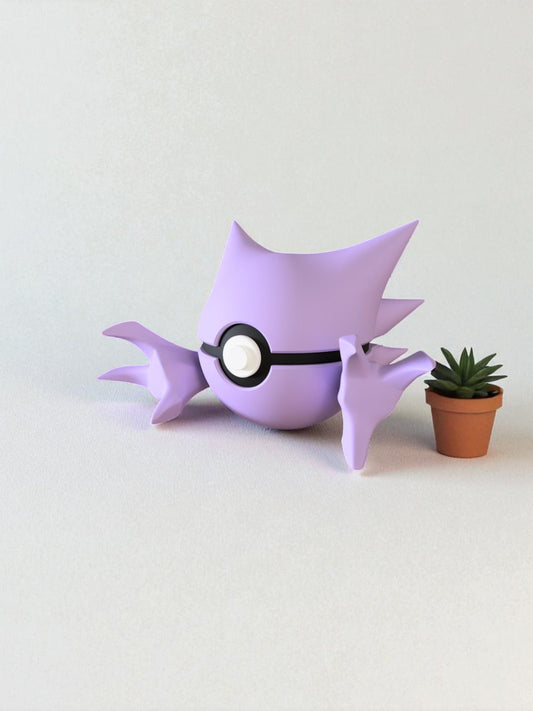 Pokemon Character Design 3D Printed Pokeball - Haunter - Unique Display Collectable