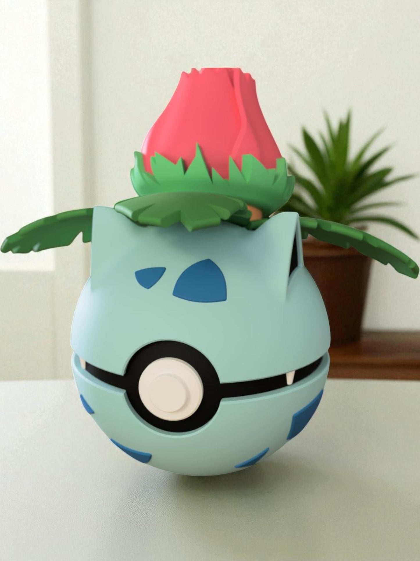 Pokemon Character Design 3D Printed Pokeball - Ivysaur - Unique Display Collectable