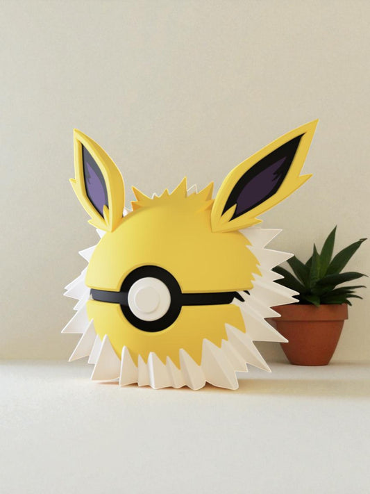 Pokemon Character Design 3D Printed Pokeball - Jolteon - Unique Display Collectable