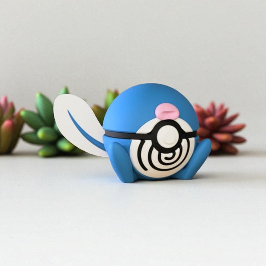 Pokemon Character Design 3D Printed Pokeball - Poliwag - Unique Display Collectible