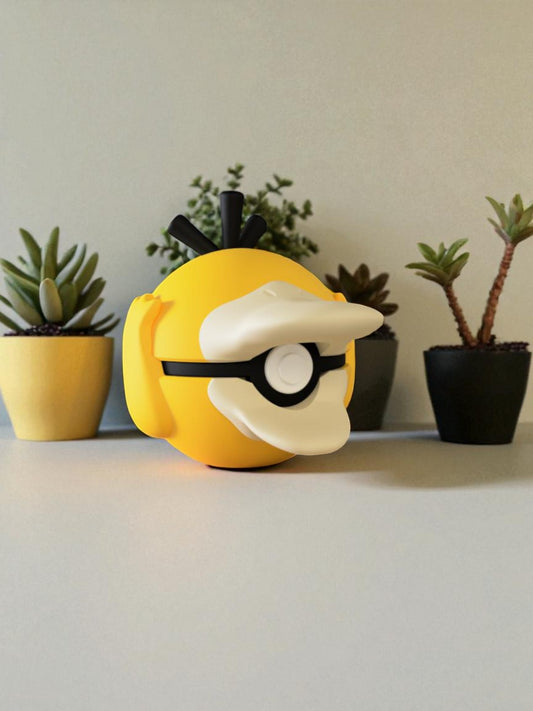 Pokemon Character Design 3D Printed Pokeball - Psyduck - Unique Display Collectable
