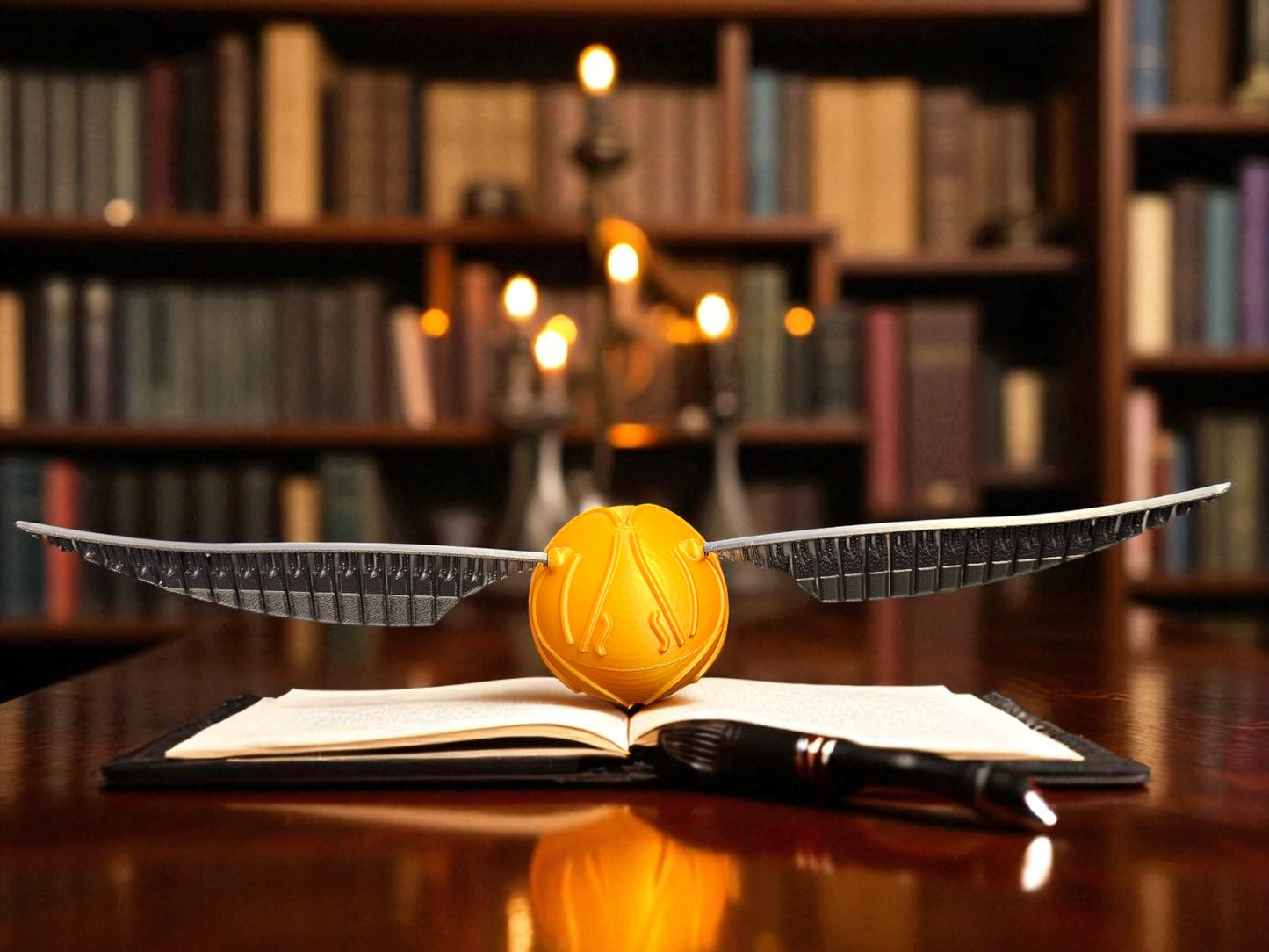 Harry Potter Golden Snitch Replica 3D Printed - Unique Display Collectable
