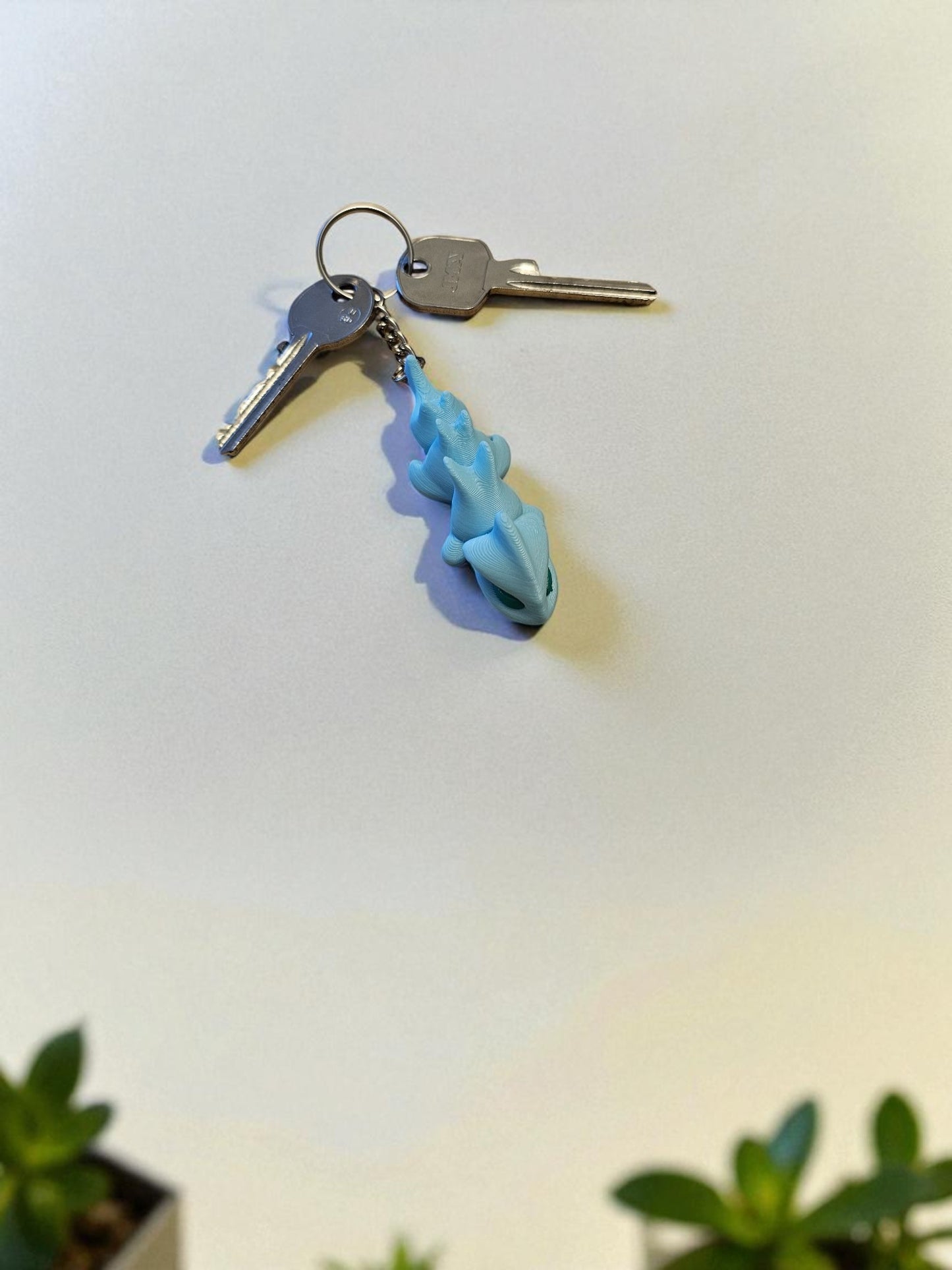 Dragon Design 3D Printed Keychain