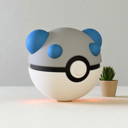Pokemon 3D Printed Pokeball - Heavy Ball Design - Unique Display Collectible