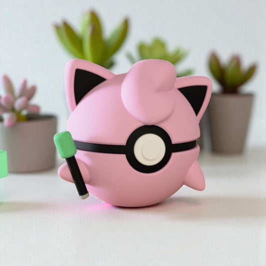 Pokemon Character Design 3D Printed Pokeball - Jigglypuff - Unique Display Collectible