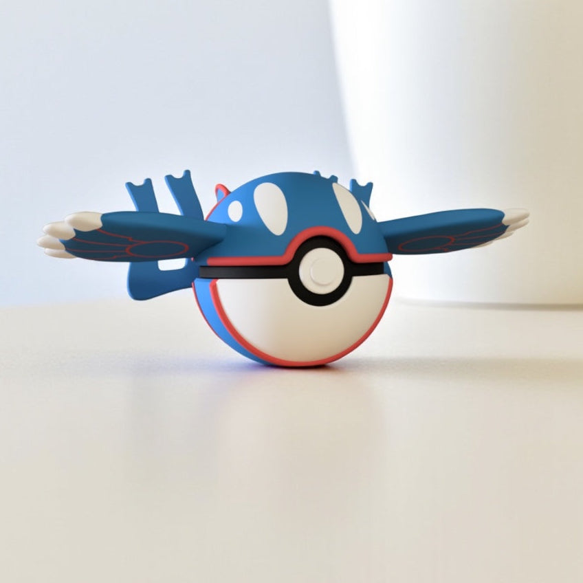 Pokemon Character Design 3D Printed Pokeball - Kyogre - Unique Display Collectible