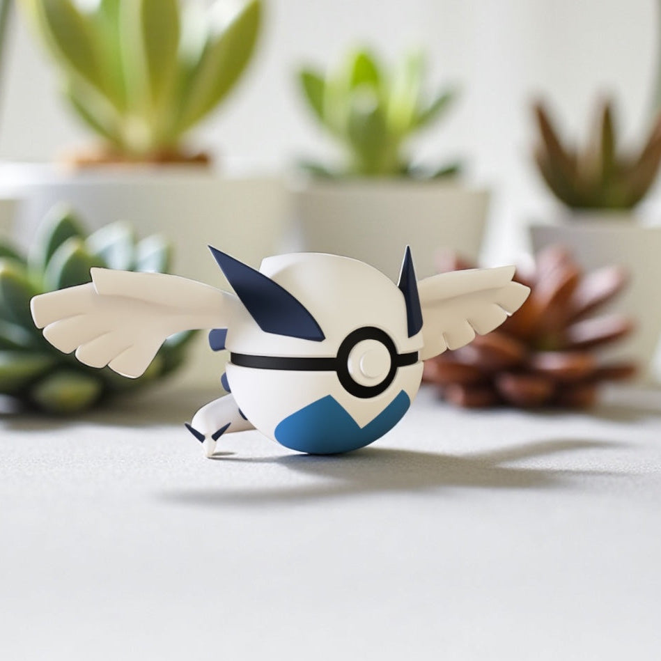 Pokemon Character Design 3D Printed Pokeball - Lugia - Unique Display Collectible