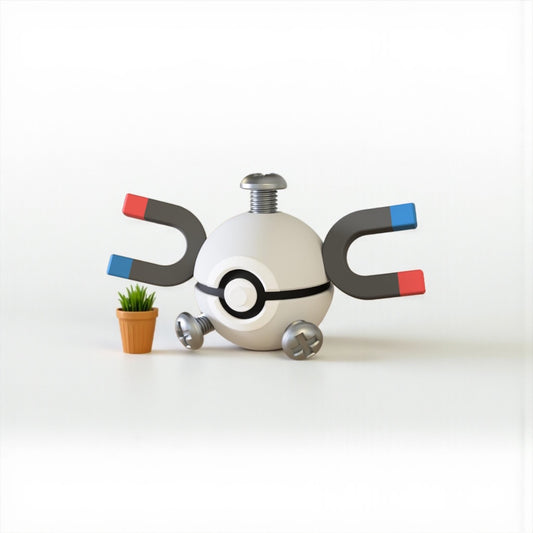 Pokemon Character Design 3D Printed Pokeball - Magnemite - Unique Display Collectible
