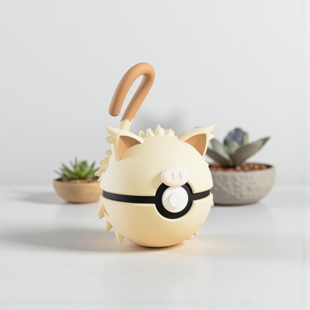 Pokemon Character Design 3D Printed Pokeball - Mankey - Unique Display Collectible