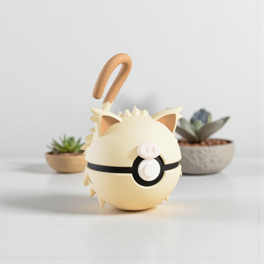 Pokemon Character Design 3D Printed Pokeball - Mankey - Unique Display Collectible