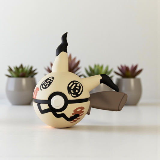 Pokemon Character Design 3D Printed Pokeball - Mimikyu - Unique Display Collectible