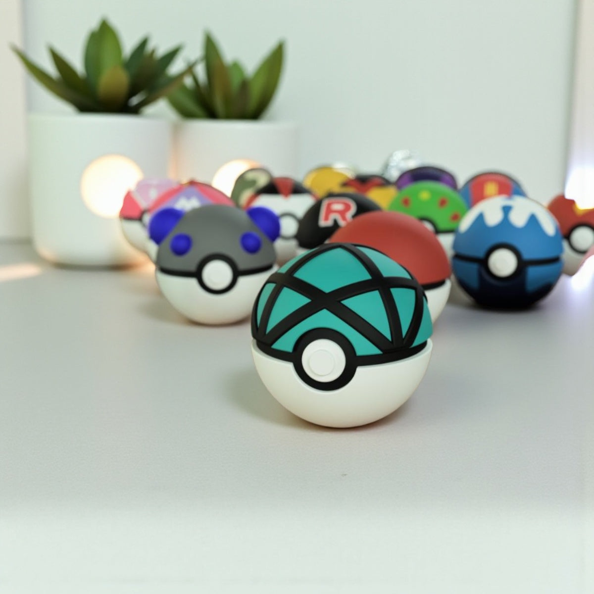 Pokemon 3D Printed Pokeball - Net Ball Design - Unique Display Collectible