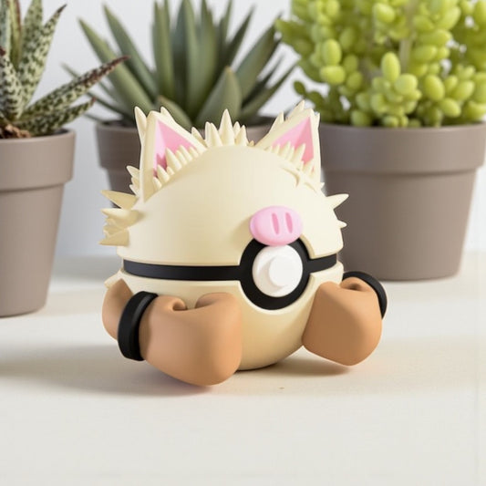 Pokemon Character Design 3D Printed Pokeball - Primeape - Unique Display Collectible