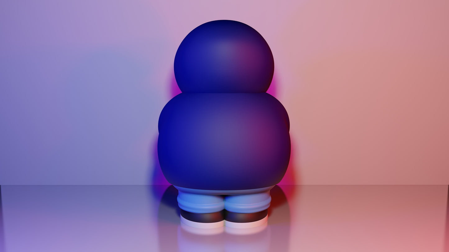 Urban Snorlax Design Figure- 3D Printed- Unique Display Collectible