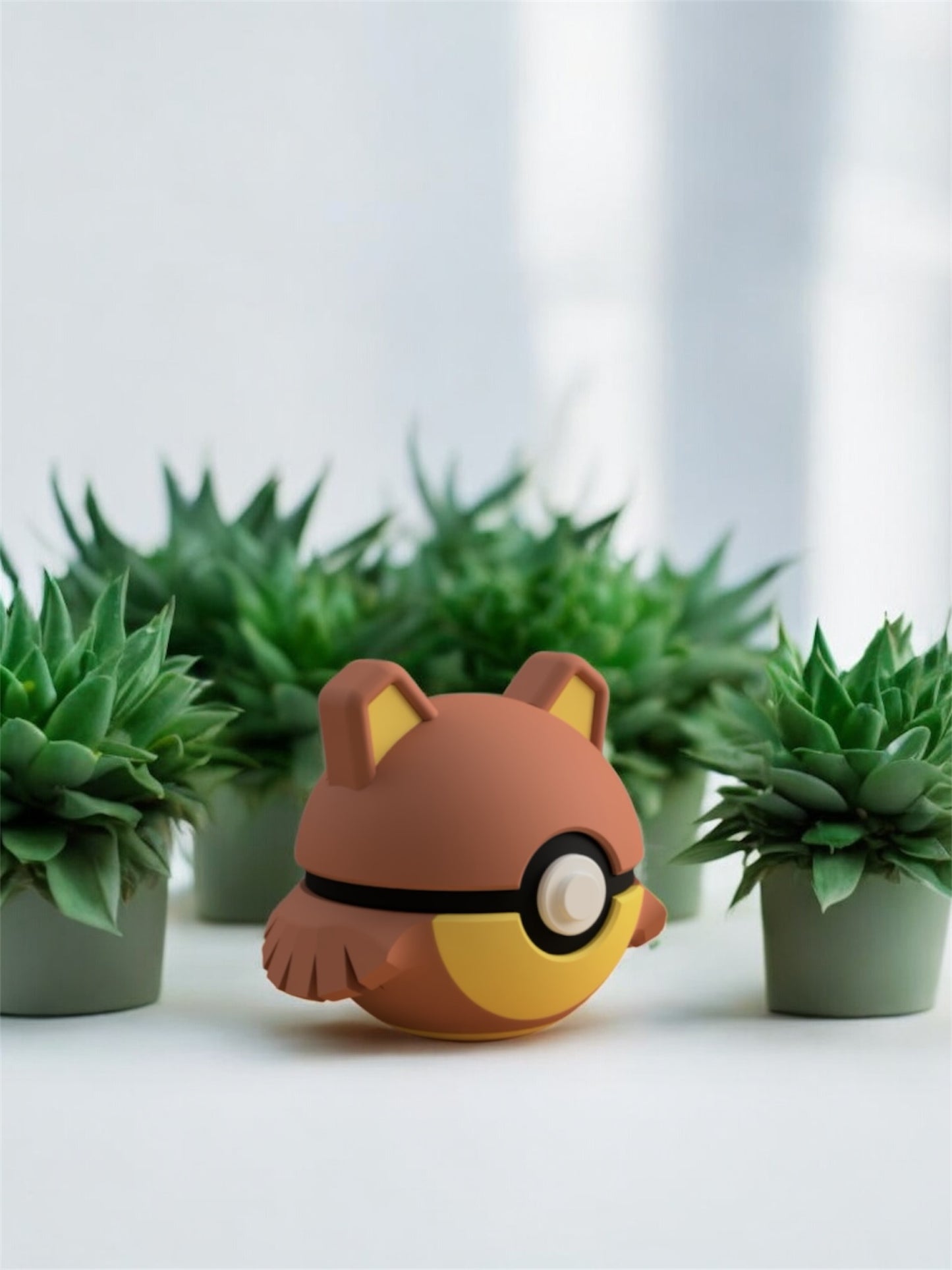 Pokemon Character Design- 3D Printed Pokeball- Ursaring- Unique Display Collectible
