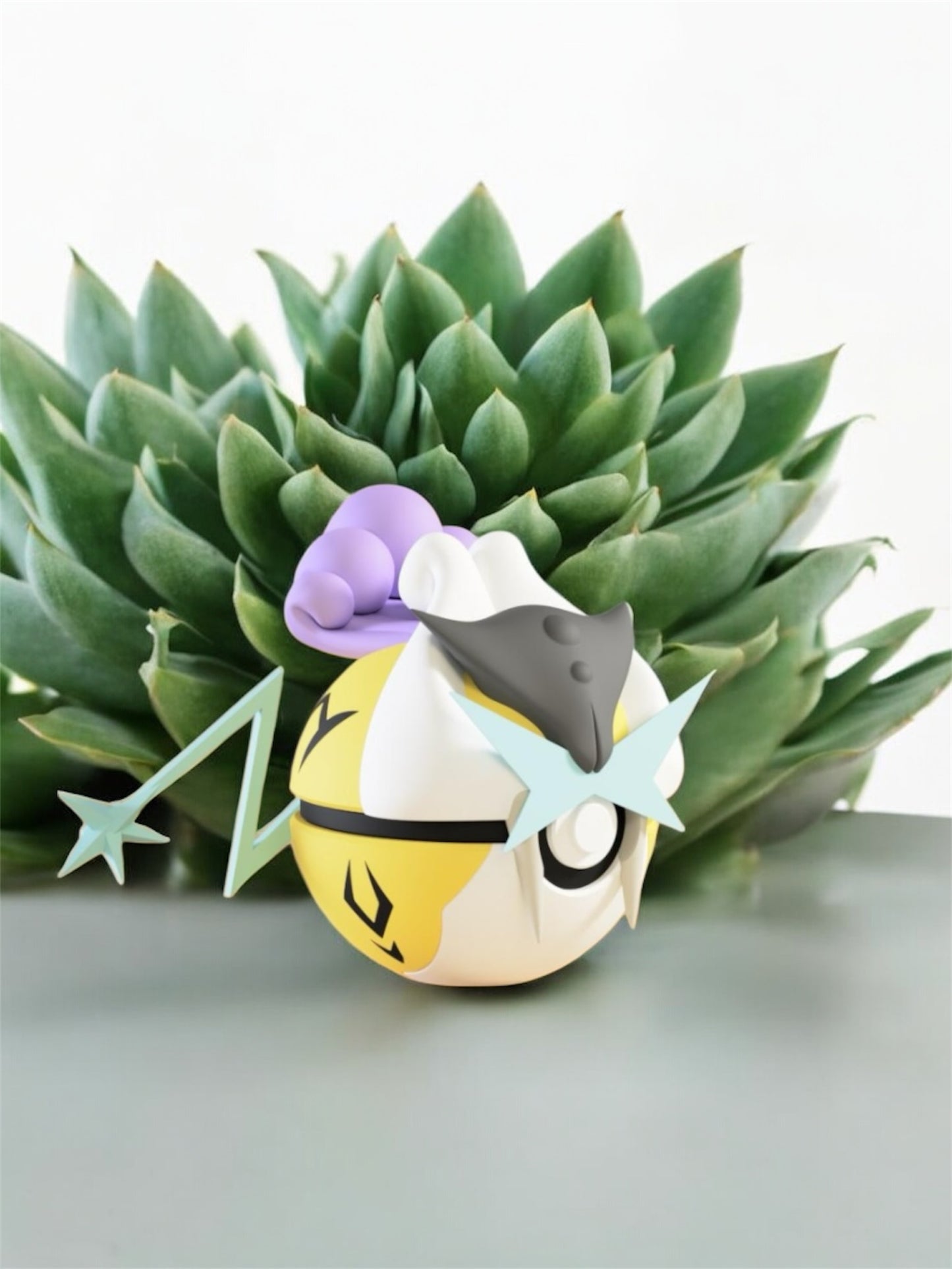 Pokemon Character Design - 3D Printed Pokeball - Raikou - Unique Display Collectible