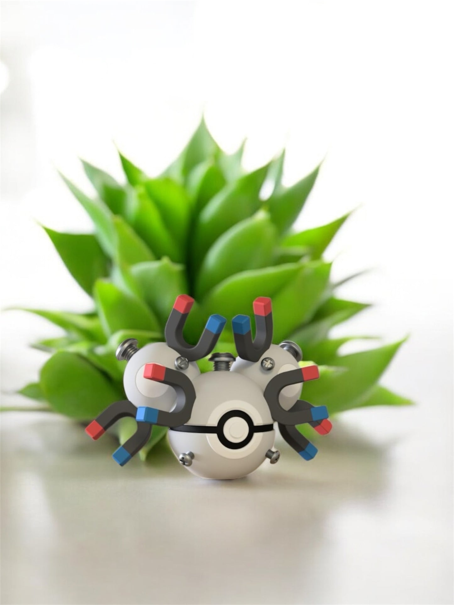 Pokemon Character Design - 3D Printed Pokeball - Magneton - Unique Display Collectible