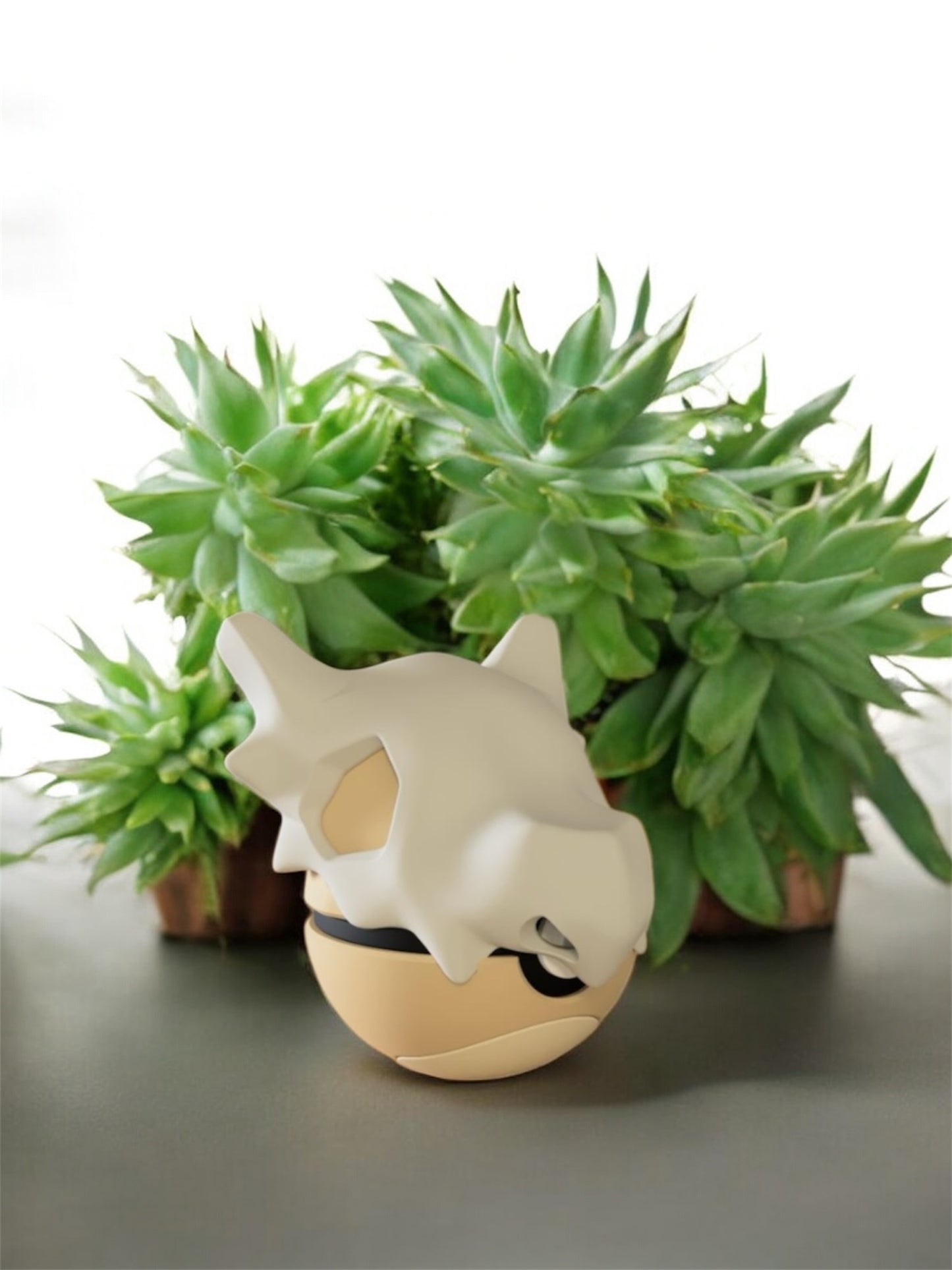 Pokemon Character Design - 3D Printed Pokeball - Cubone - Unique Display Collectible