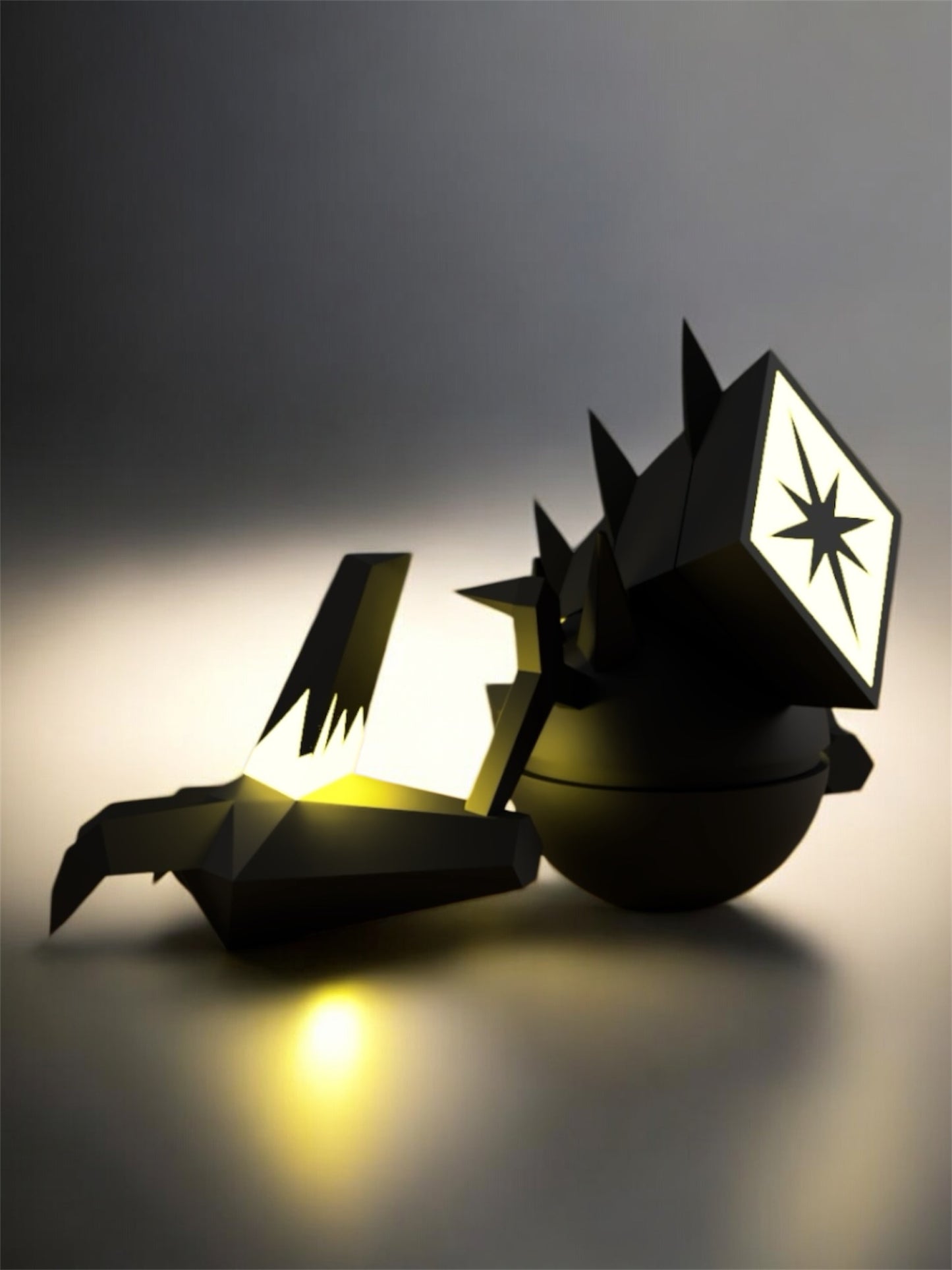 Pokemon Character Design- 3D Printed Pokeball- Necrozma- Unique Display Collectible