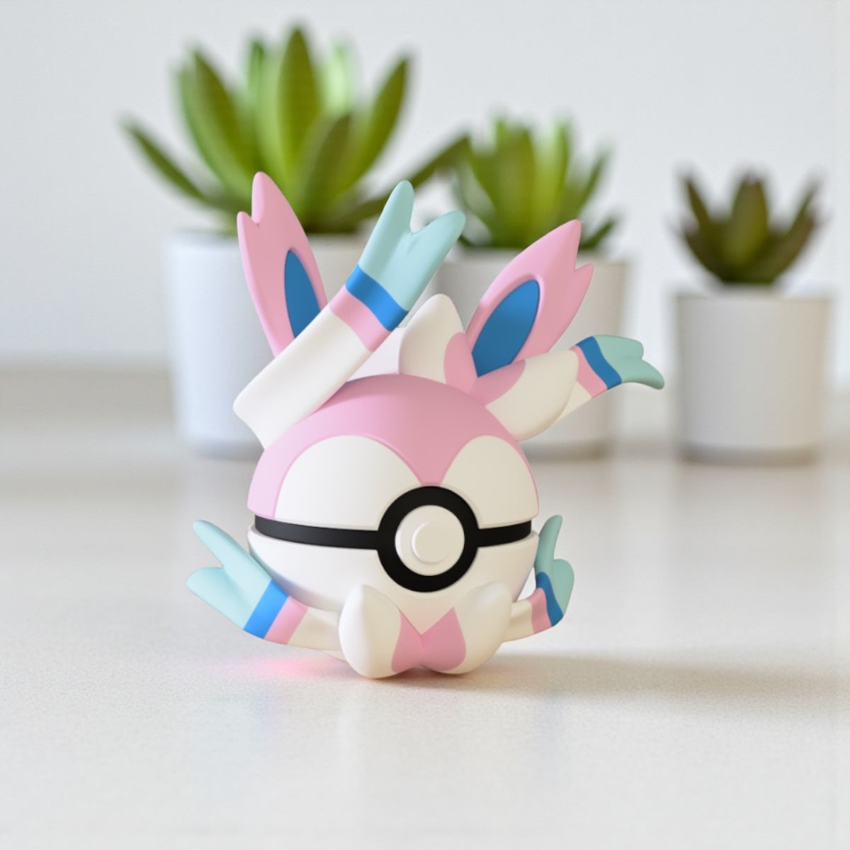Pokemon Character 3D Printed Pokeball - Sylveon - Unique Display Collectible