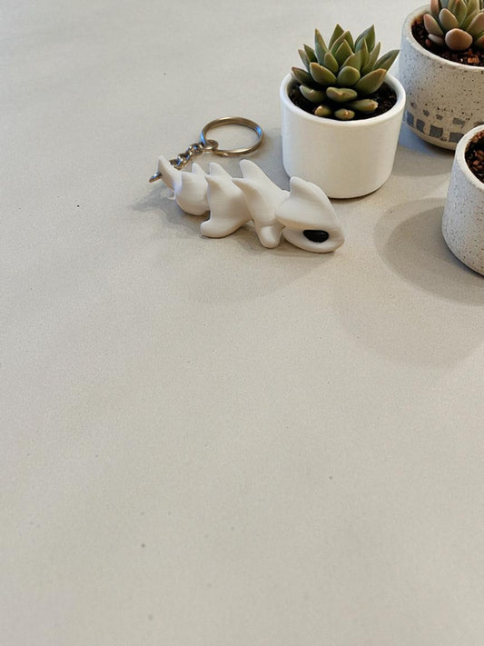 Dragon Design 3D Printed Keychain