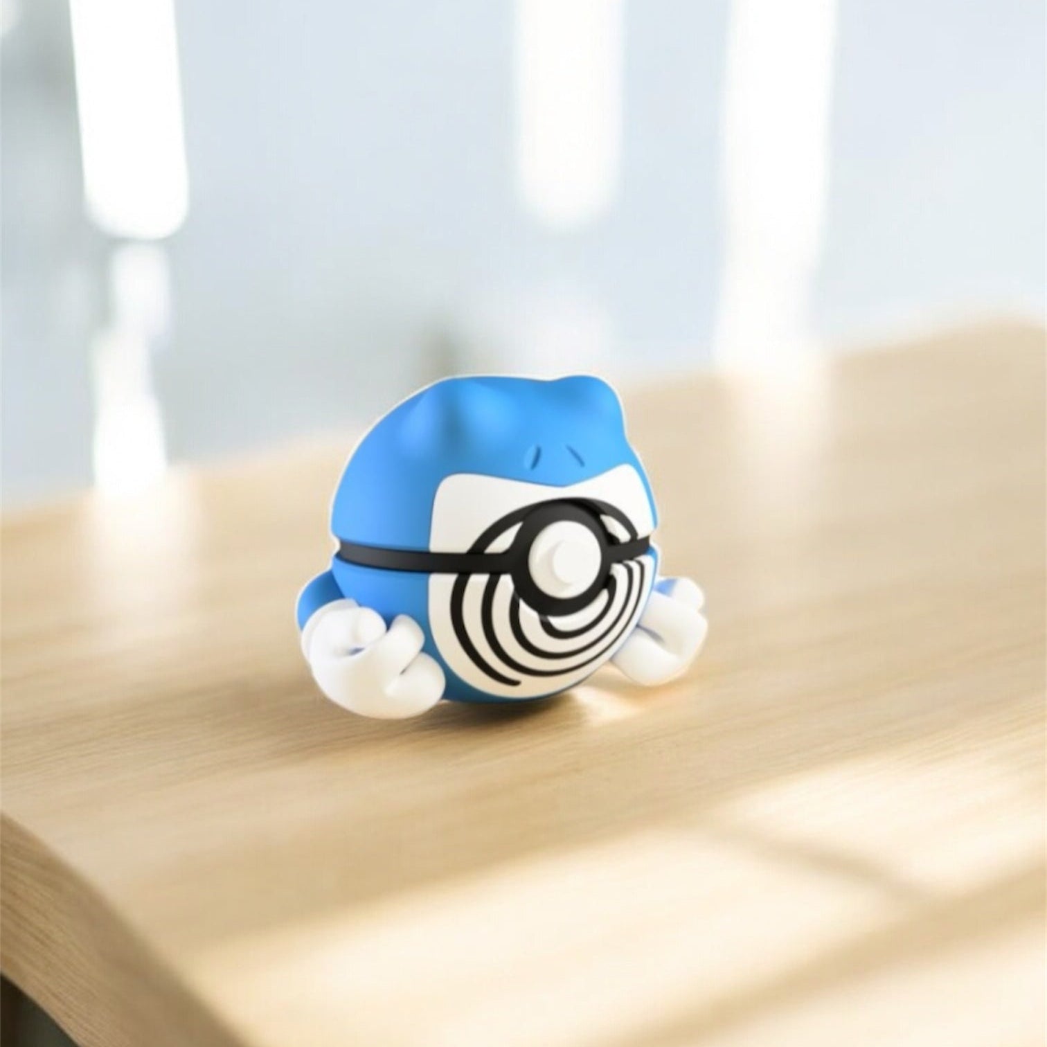 Pokemon Character Design - 3D Printed Pokeball - Poliwrath - Unique Display Collectible