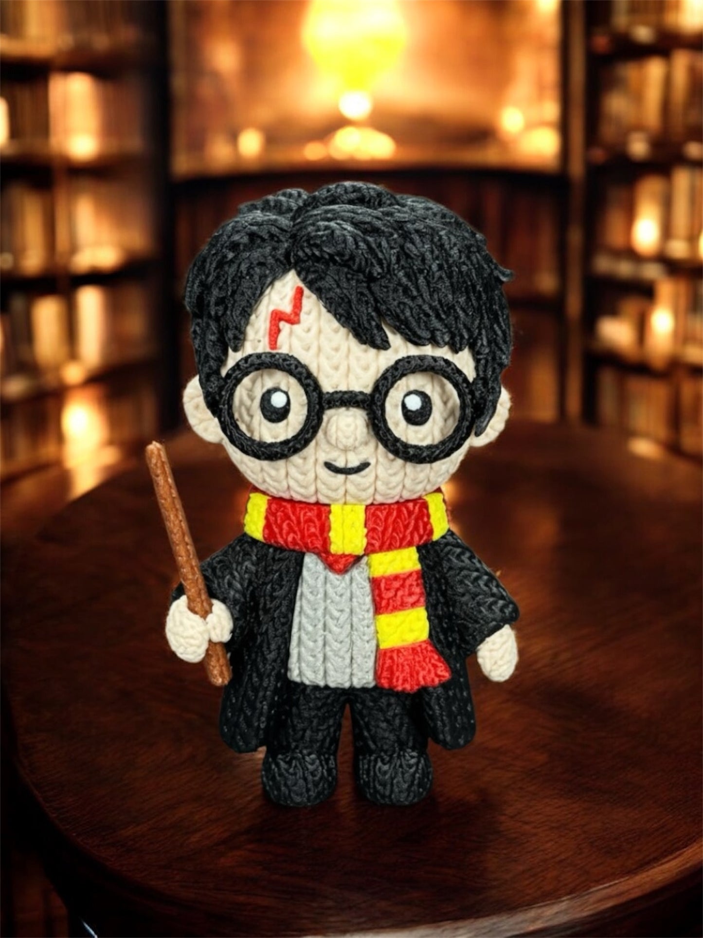 Knitted Design - 3D Printed Harry Potter and Friends Character Figures - Unique Display Collectible
