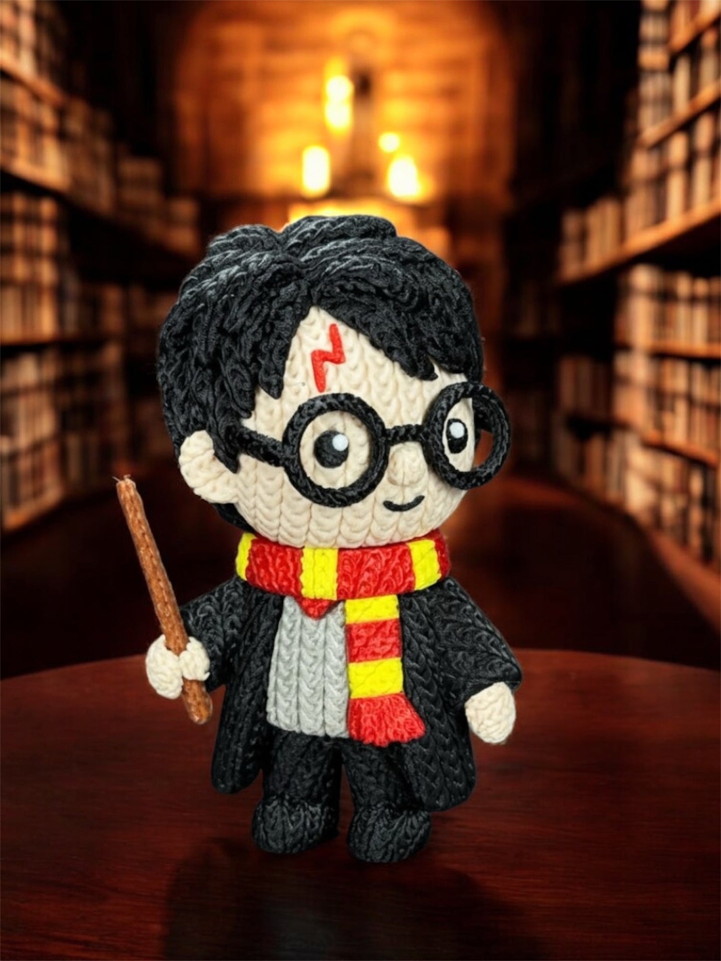 Knitted Design - 3D Printed Harry Potter and Friends Character Figures - Unique Display Collectible