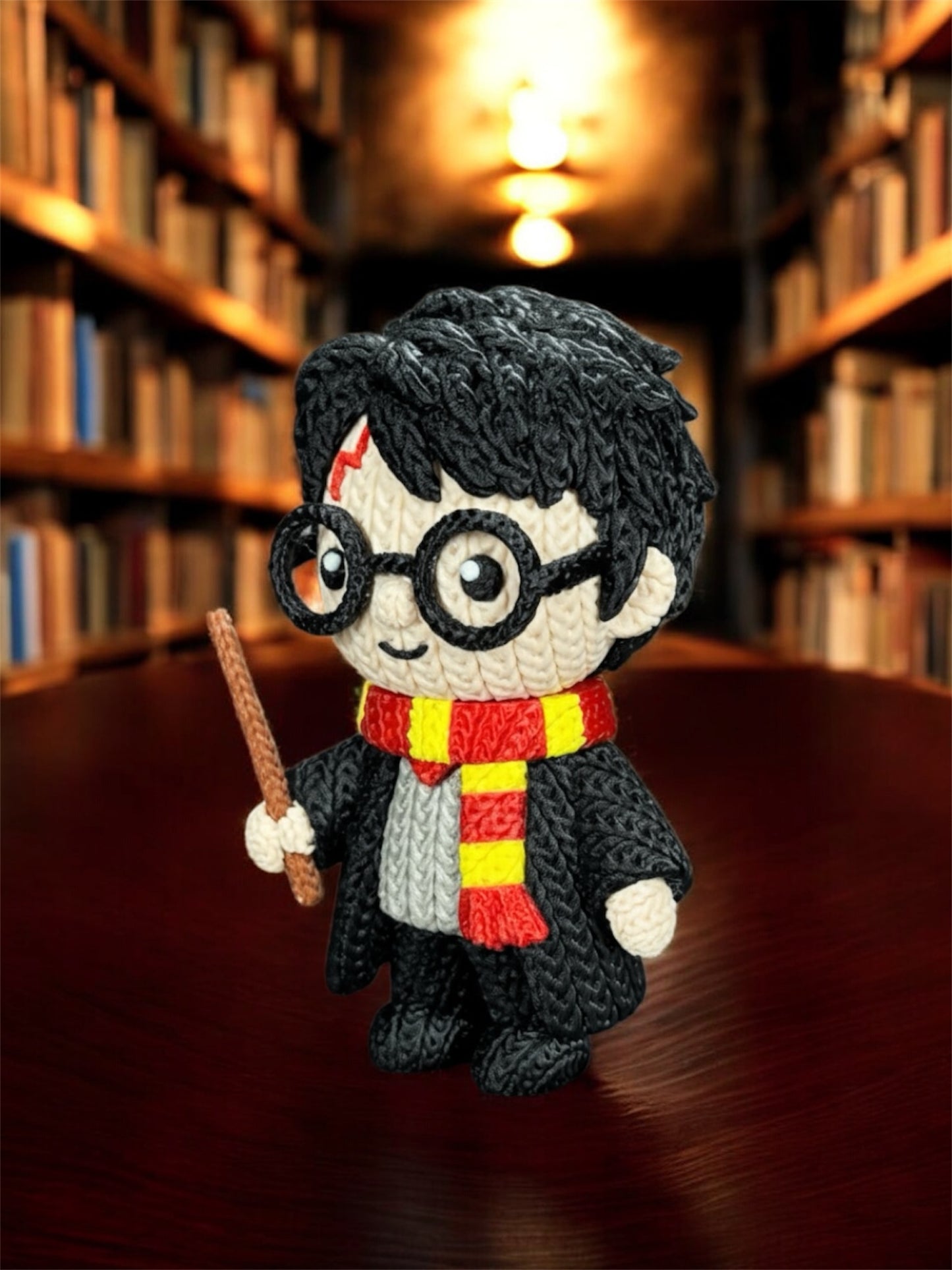 Knitted Design - 3D Printed Harry Potter and Friends Character Figures - Unique Display Collectible
