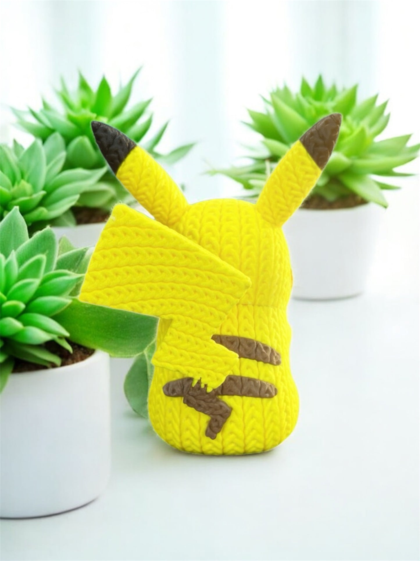 Knitted Design - 3D Printed Pikachu - Unique Display Collectible