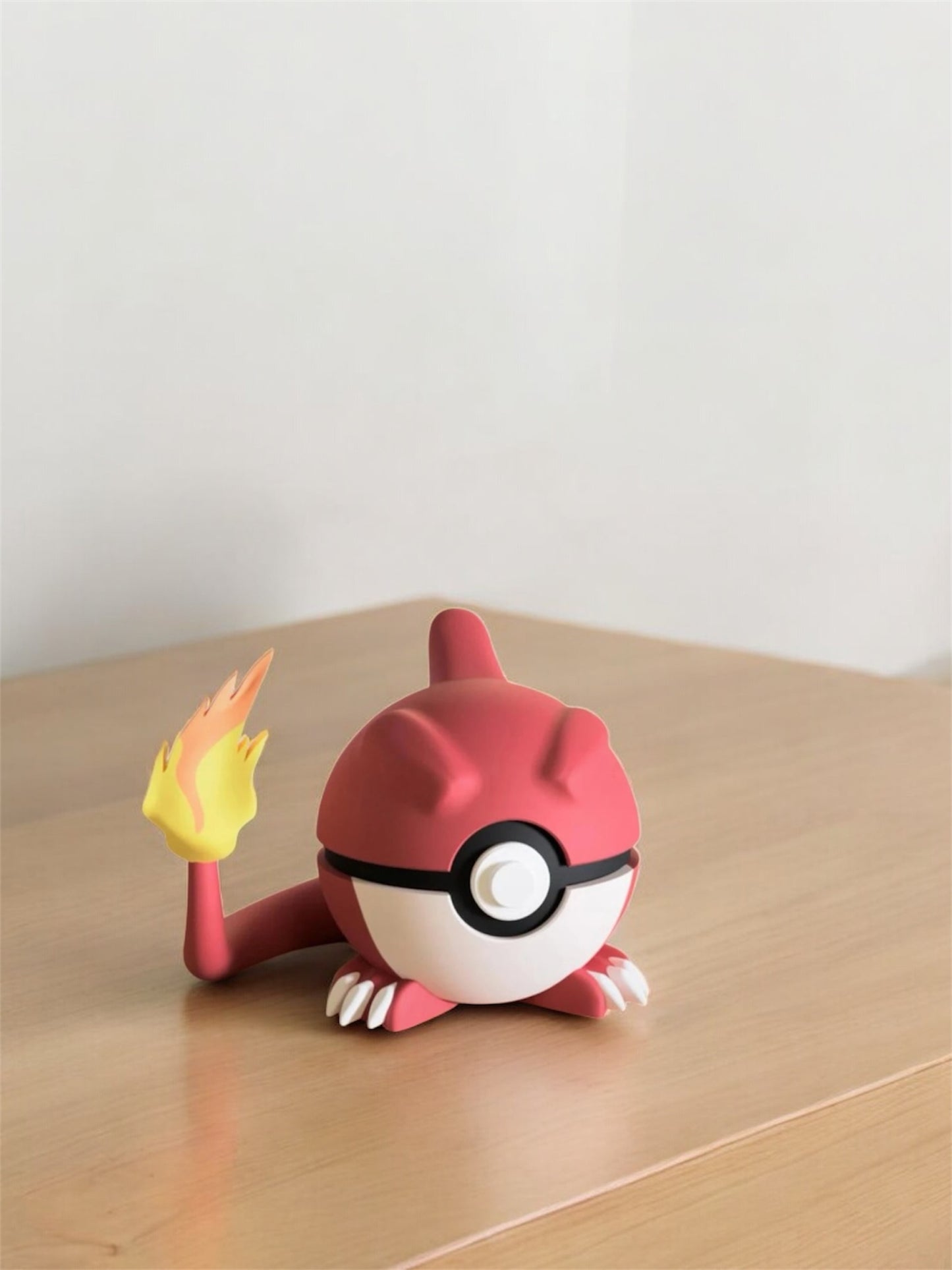 Pokemon Character Design - 3D Printed Pokeball - Charmeleon - Unique Display Collectable