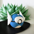 Pokemon Character Design - 3D Printed Pokeball - Dratini - Unique Display Collectible