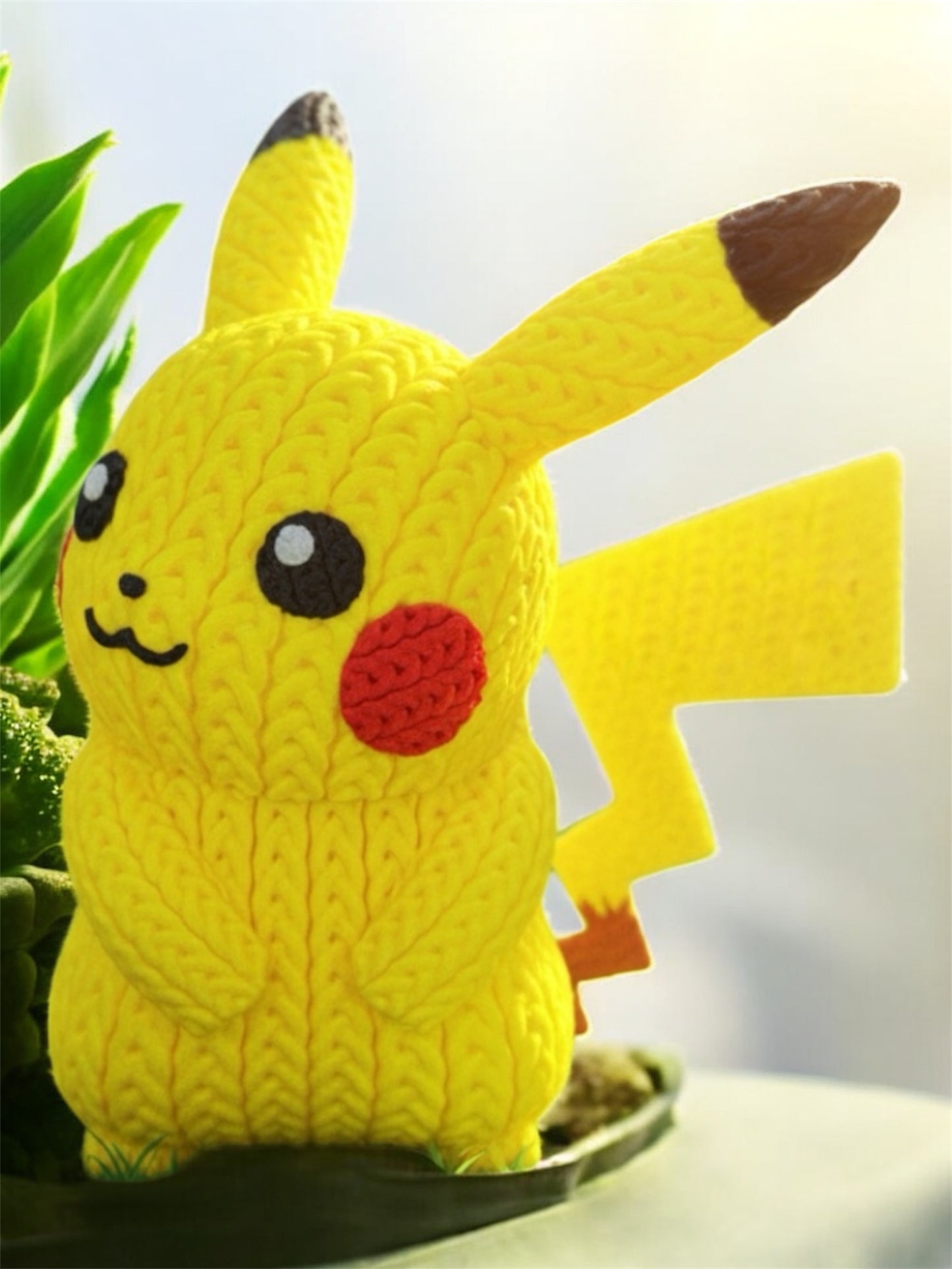 Knitted Design - 3D Printed Pikachu - Unique Display Collectible
