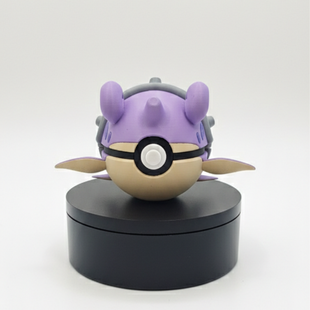 Pokemon Character Design - 3D Printed Pokeball - Lapras - Unique Display Fan Art Collectible