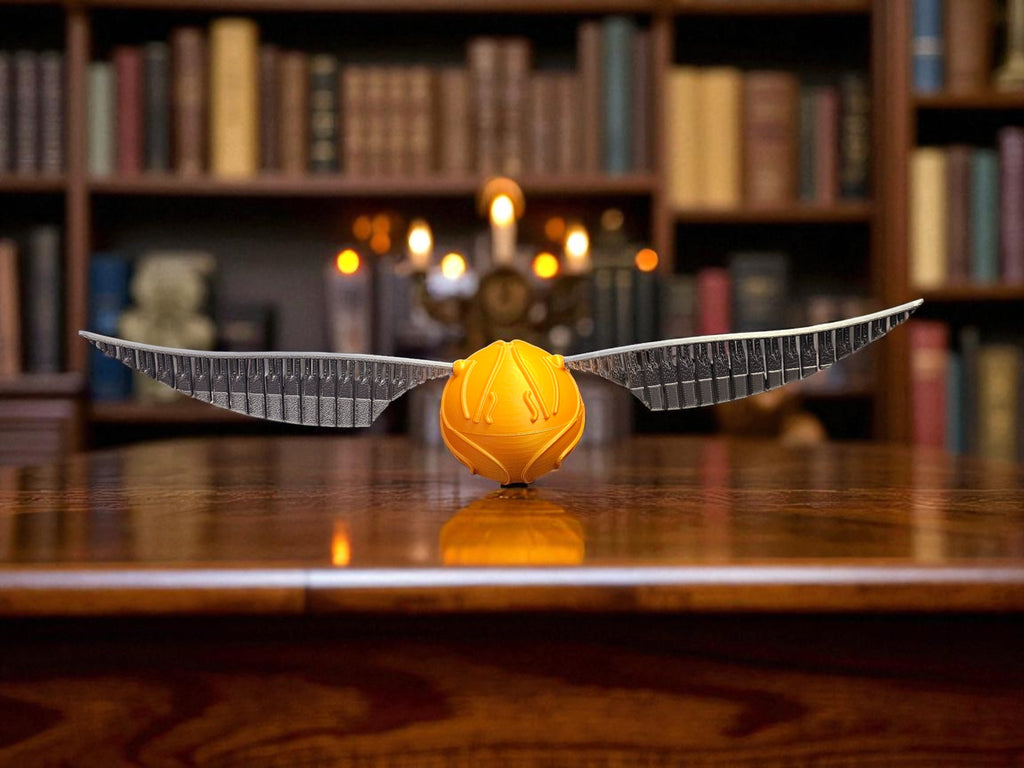 Harry Potter Golden Snitch Replica 3D Printed - Unique Display Collectible