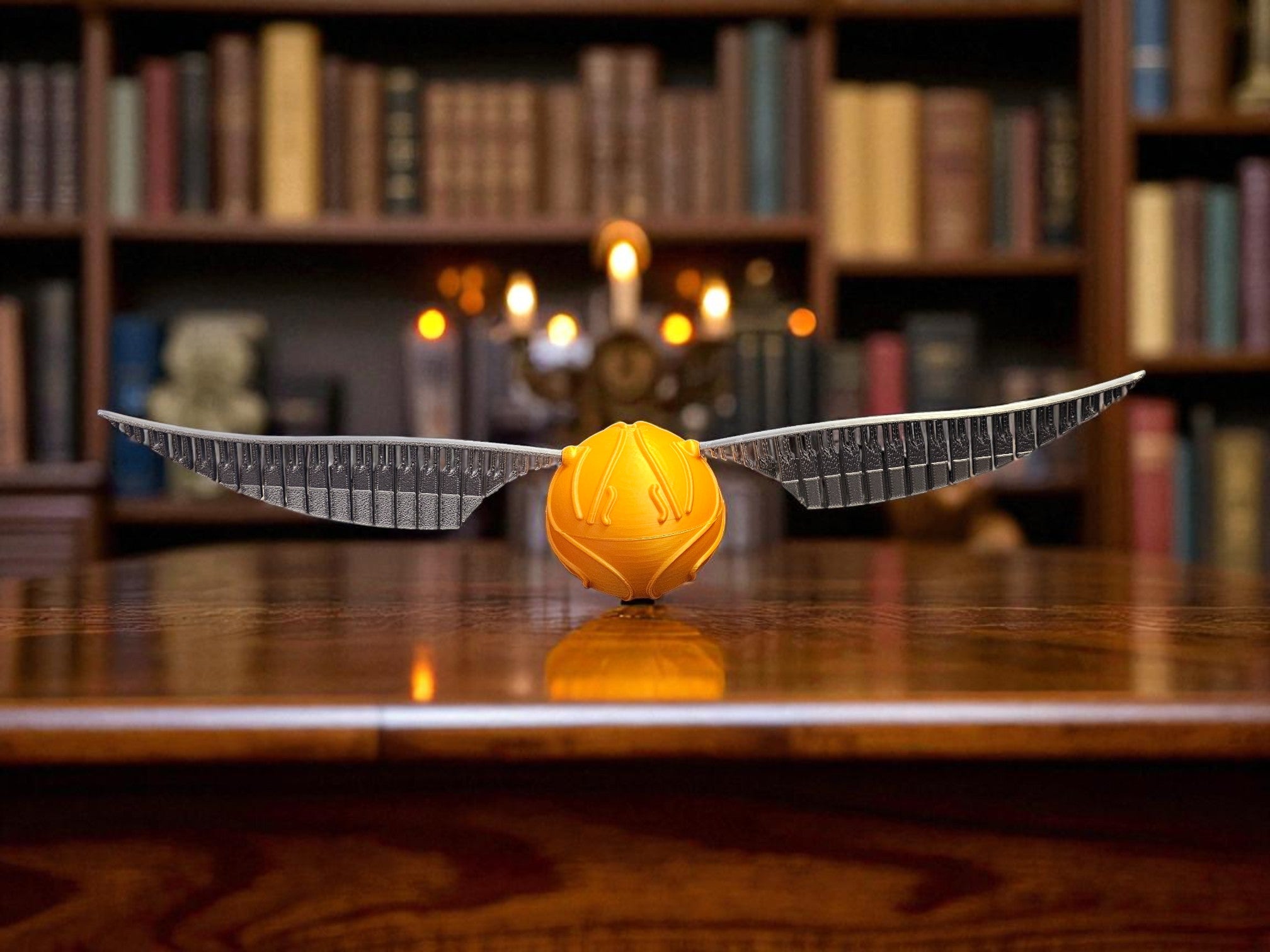 Harry Potter Golden Snitch Replica 3D Printed - Unique Display Collectible