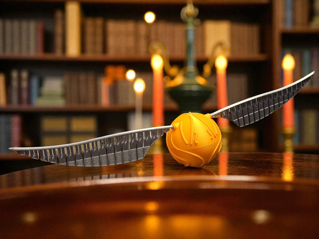 Harry Potter Golden Snitch Replica 3D Printed - Unique Display Collectible
