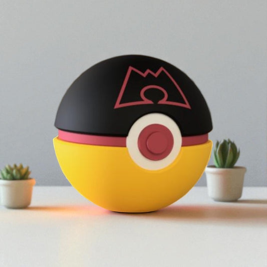 Pokemon 3D Printed Pokeball - Team Magma Design - Unique Display Collectible