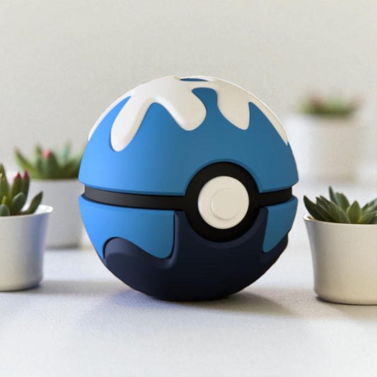 Pokemon 3D Printed Pokeball - Dive Ball Design - Unique Display Collectible