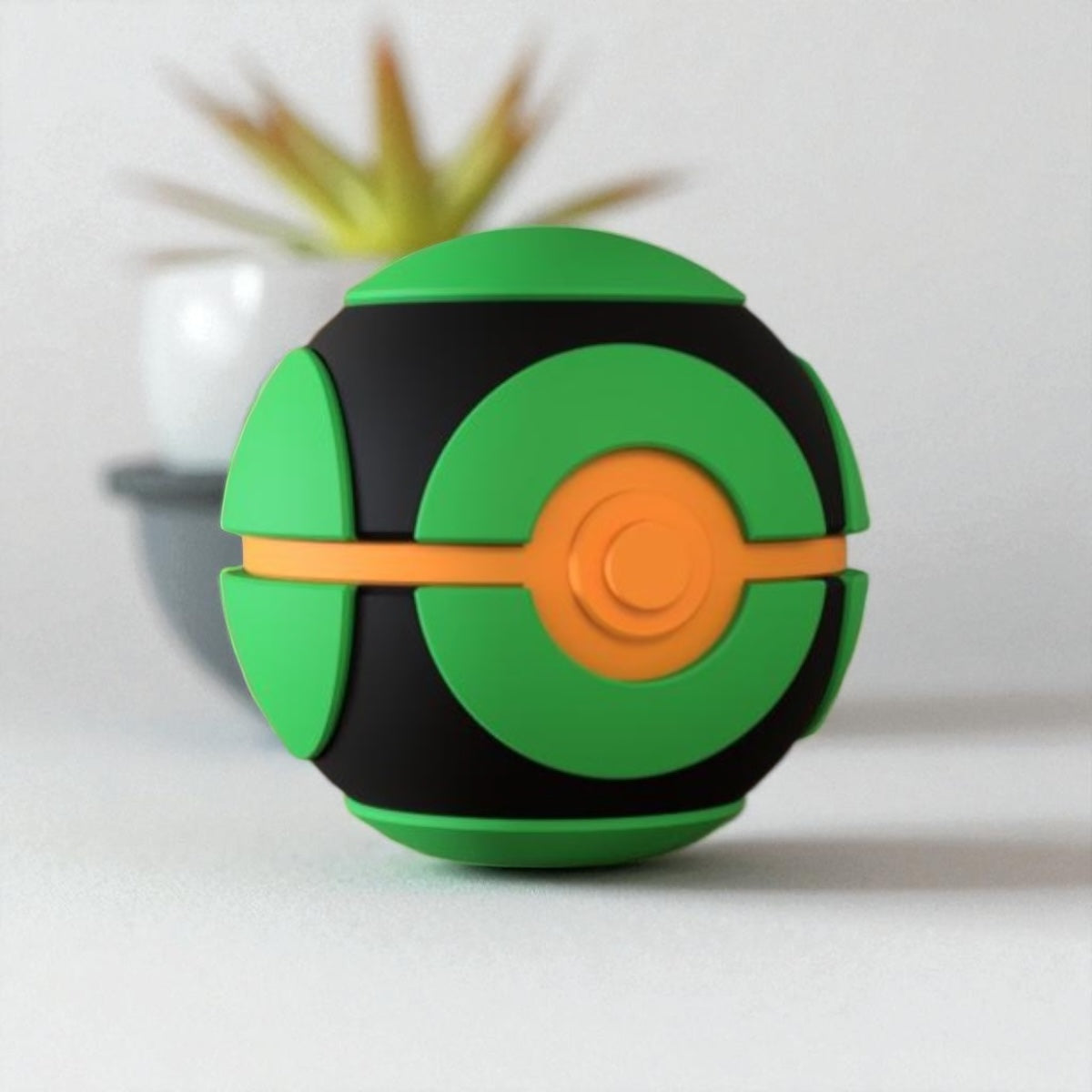 Pokemon 3D Printed Pokeball - Dusk Ball Design - Unique Display Collectible