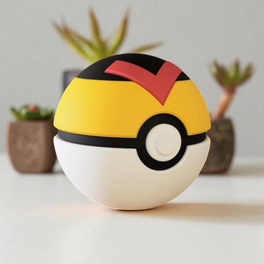 Pokemon 3D Printed Pokeball - Level Ball Design - Unique Display Collectible