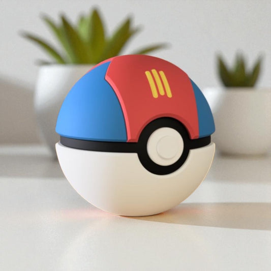 Pokemon 3D Printed Pokeball - Lure Ball Design - Unique Display Collectible
