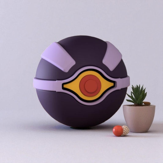 Pokemon 3D Printed Pokeball - Clone Ball (Mewtwo) Design - Unique Display Collectible