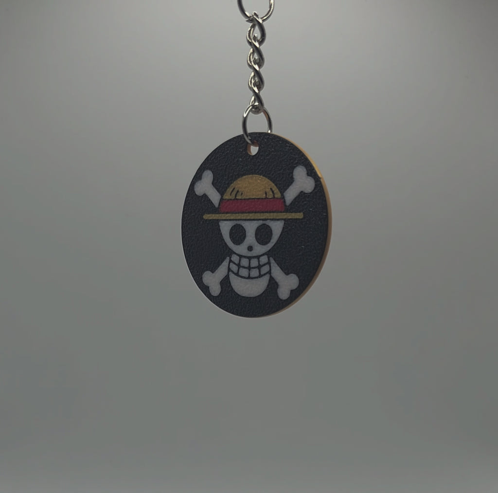One Piece Inspired- Double sided 3D Printed Keychain- Unique Fan Art Collectible