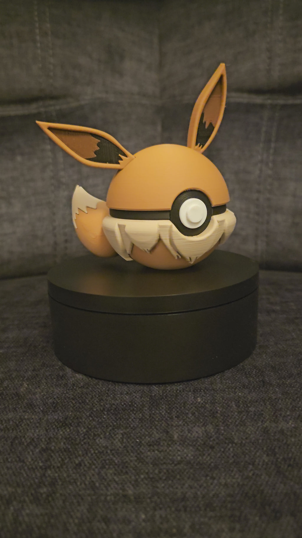 Pokemon Character Design- 3D Printed Pokeball - Eevee - Unique Display Collectible